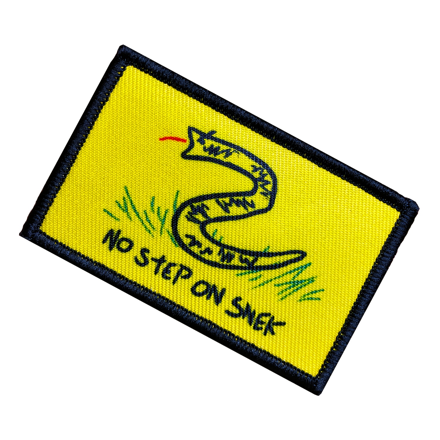 No Step On Snek Morale Patch Removable Applique With Hook - Temu