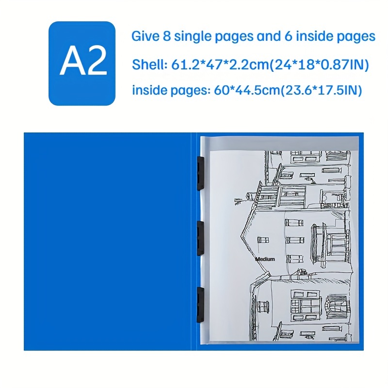 Large Capacity Hanging Folder Reinforced Binder Folder - Temu Canada