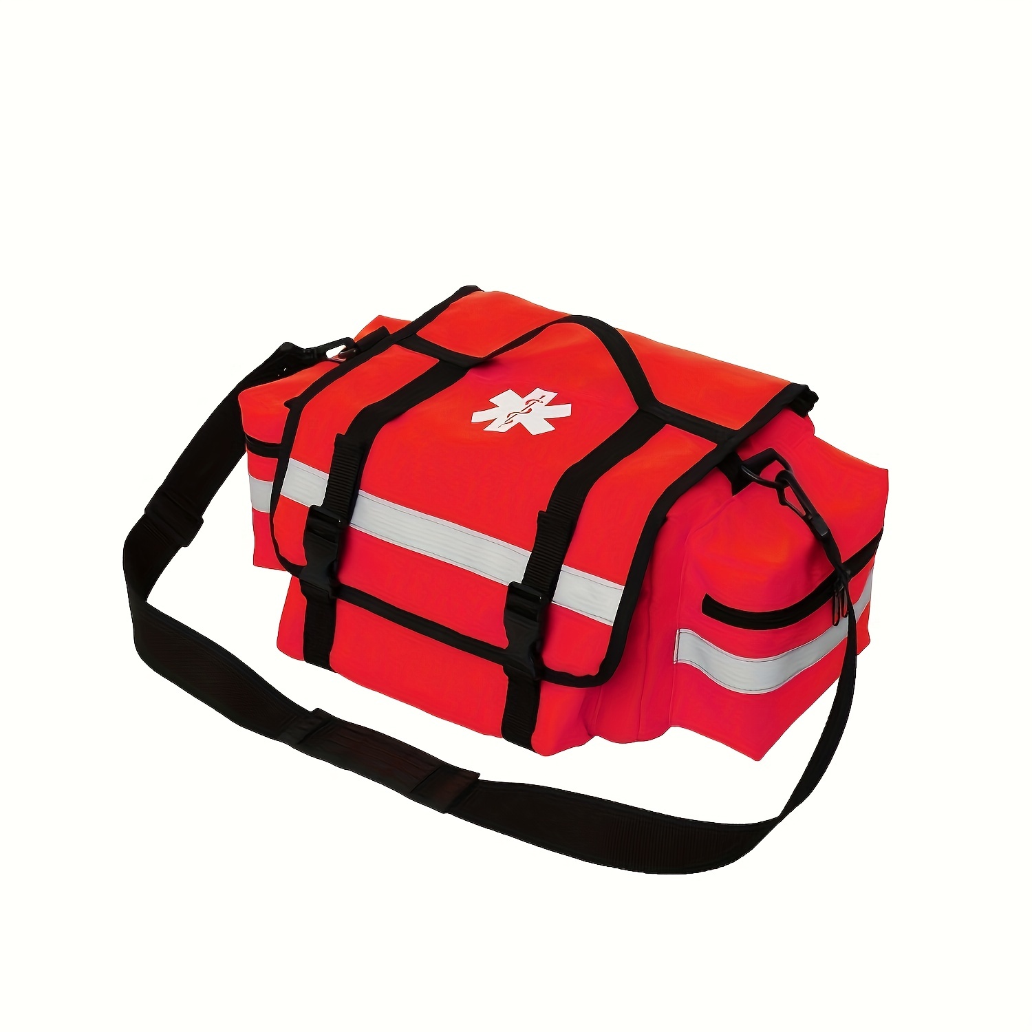 Riñonera de primeros auxilios, bolsa roja de rescate de viaje, bolsa vacía,  almacenamiento de primeros auxilios, bolsa compacta de supervivencia para