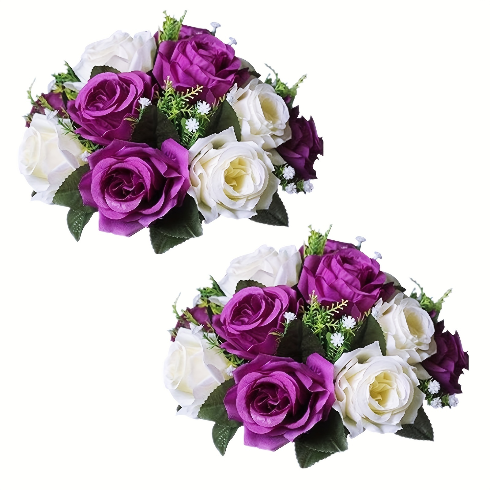 2pcs Bolas Flores Bodas Centros Mesa Rosas Falsas Base Bolas - Temu