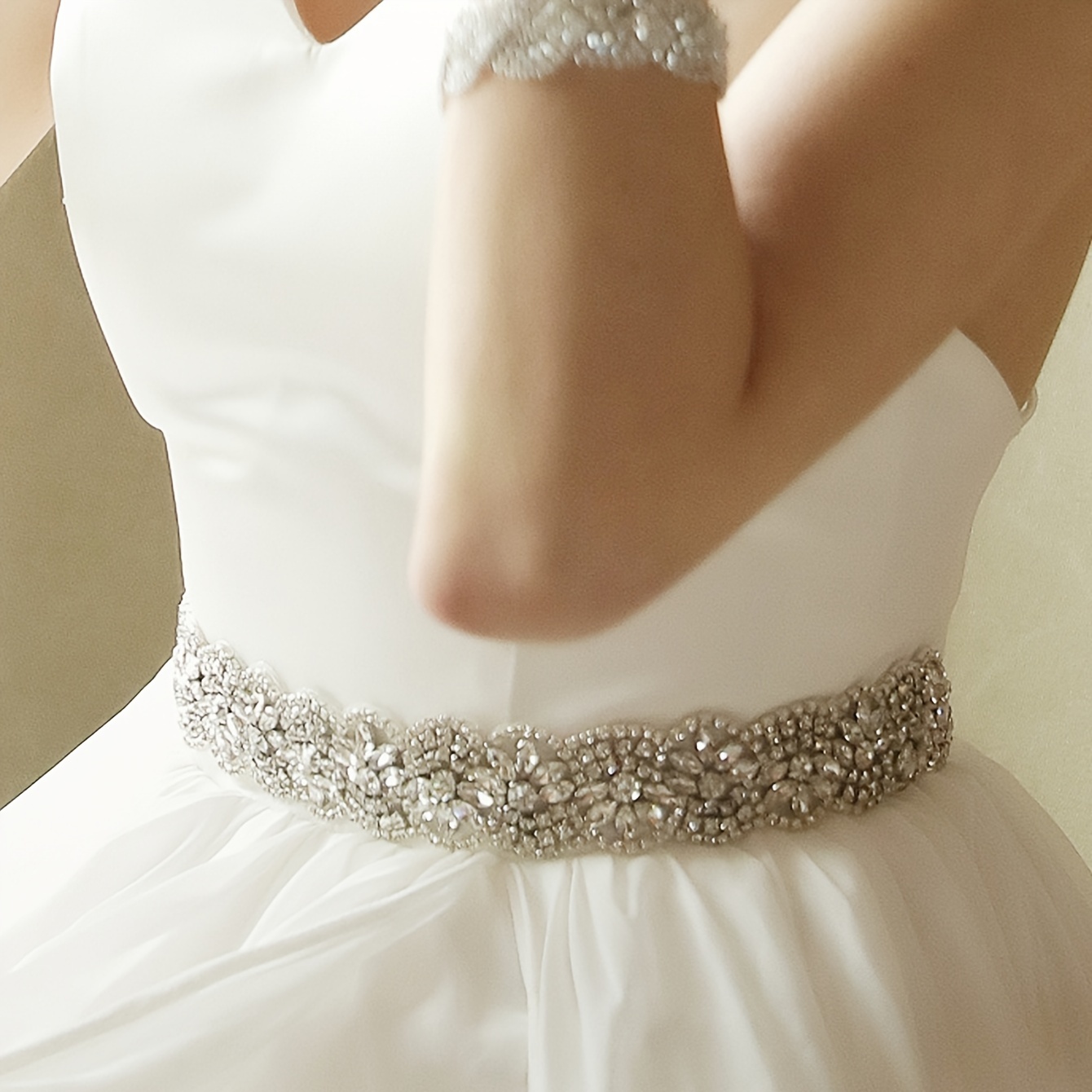 Bridal Belt For Women Dress,wedding Dress Belt For Bride Crystal Rhinestone  Sash Wedding Belt