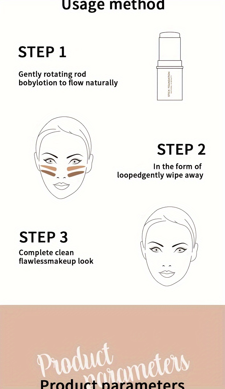 facial foundation contour stick long lasting light brightening stick   facial concealer cosmetics Product details 6