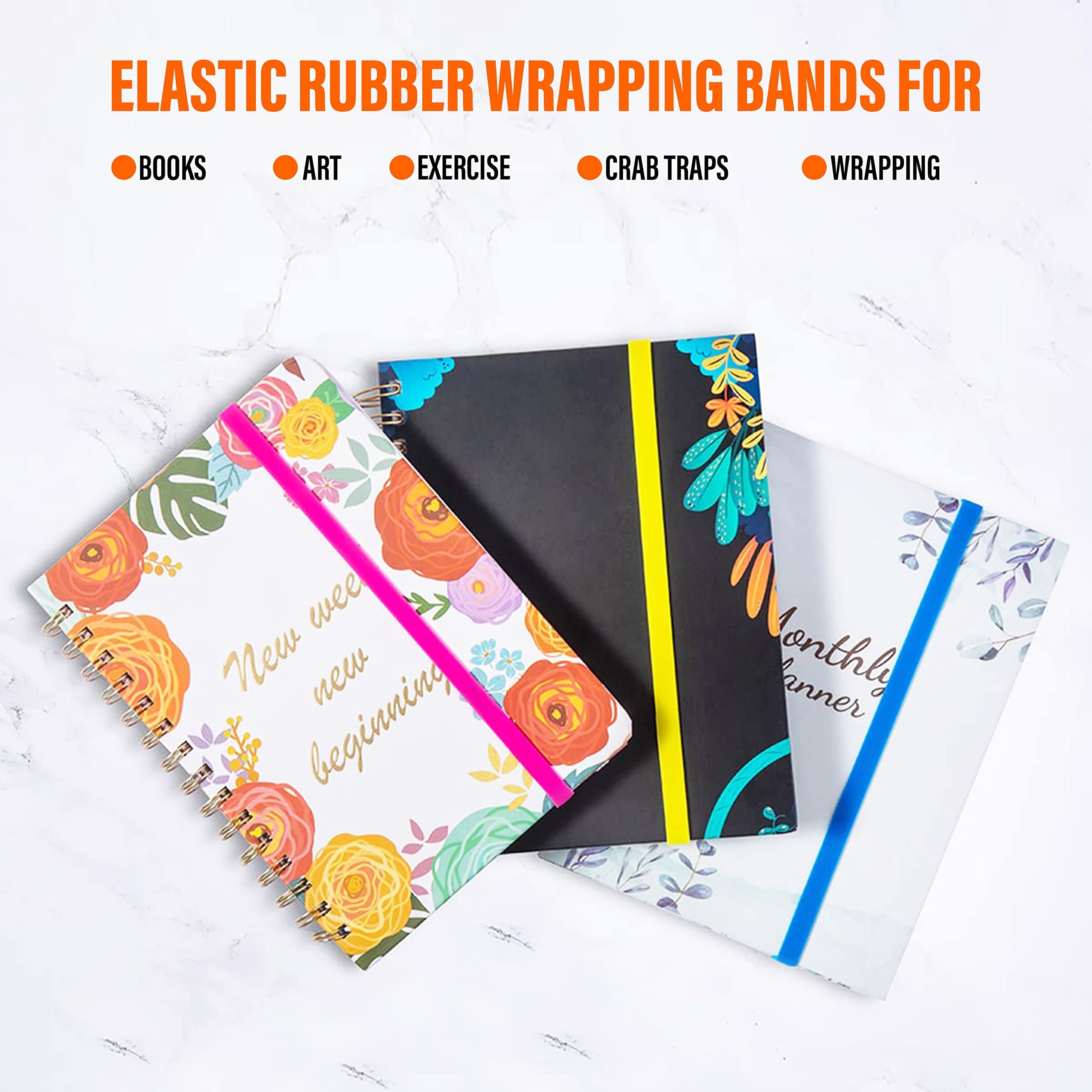 Large Rubber Bands,thick Rubber Bands Heavy Duty, Wide Bookmarks