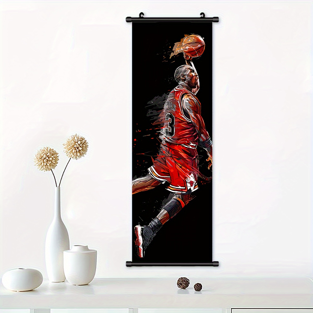 1pc Maglia Basket Poster Cornice In Legno Decorazione Parete - Temu Italy