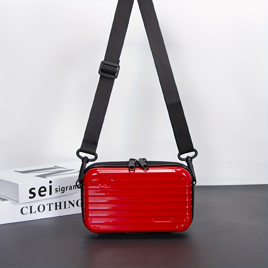 Fashion Mini Messenger Bag, Box-shaped Hard Case Shoulder Crossbody,  Lightweight Mobile Phone Purse For Men And Women