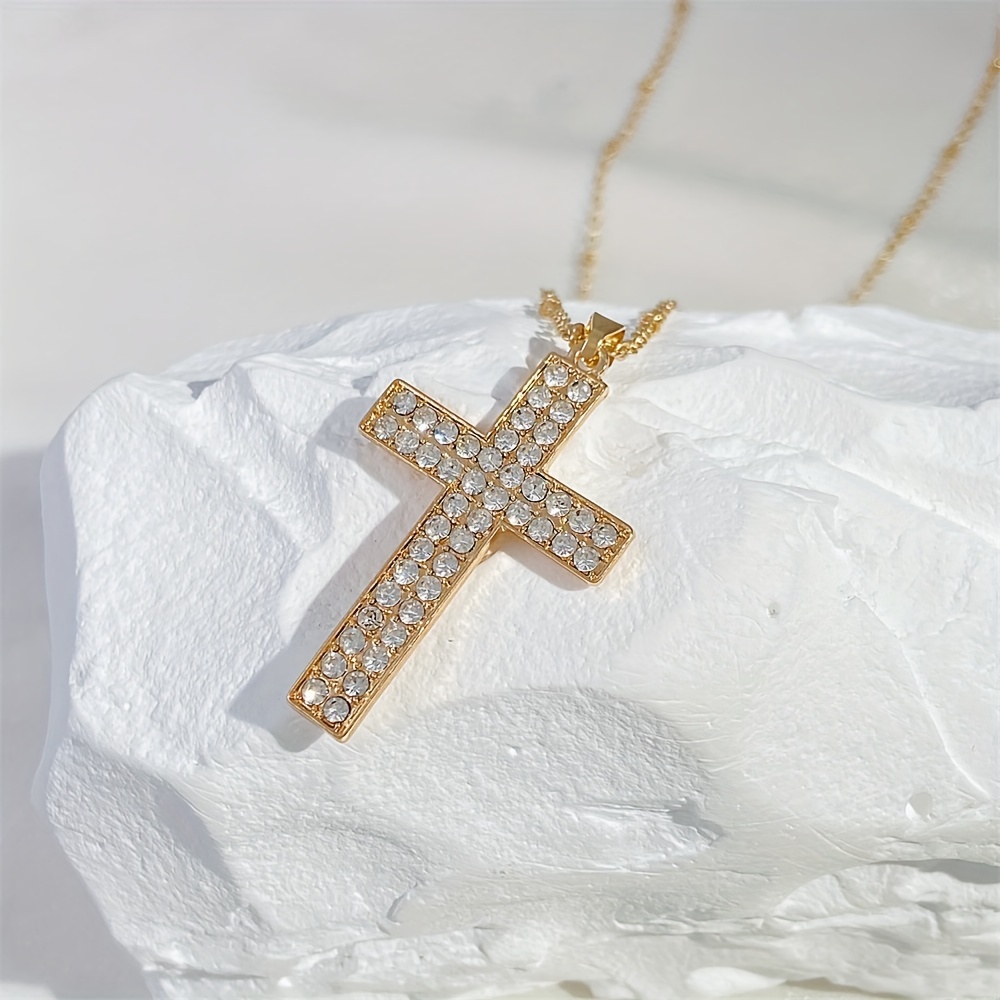 Hip hop hot sale cross necklace