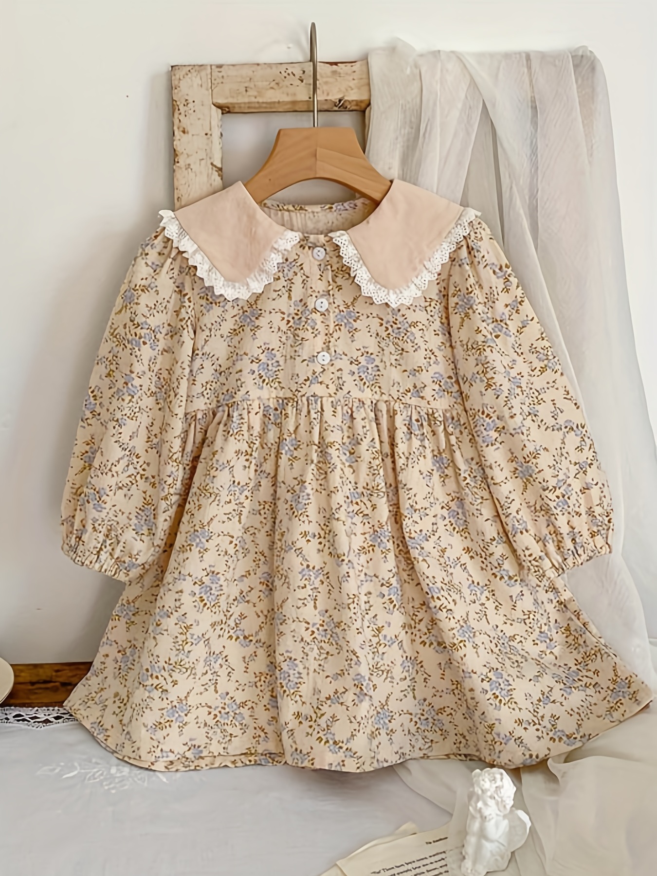 Vintage Sewing Pattern Girls Sun~Party Dress Puff Full Skirt Peter Pan  Collar