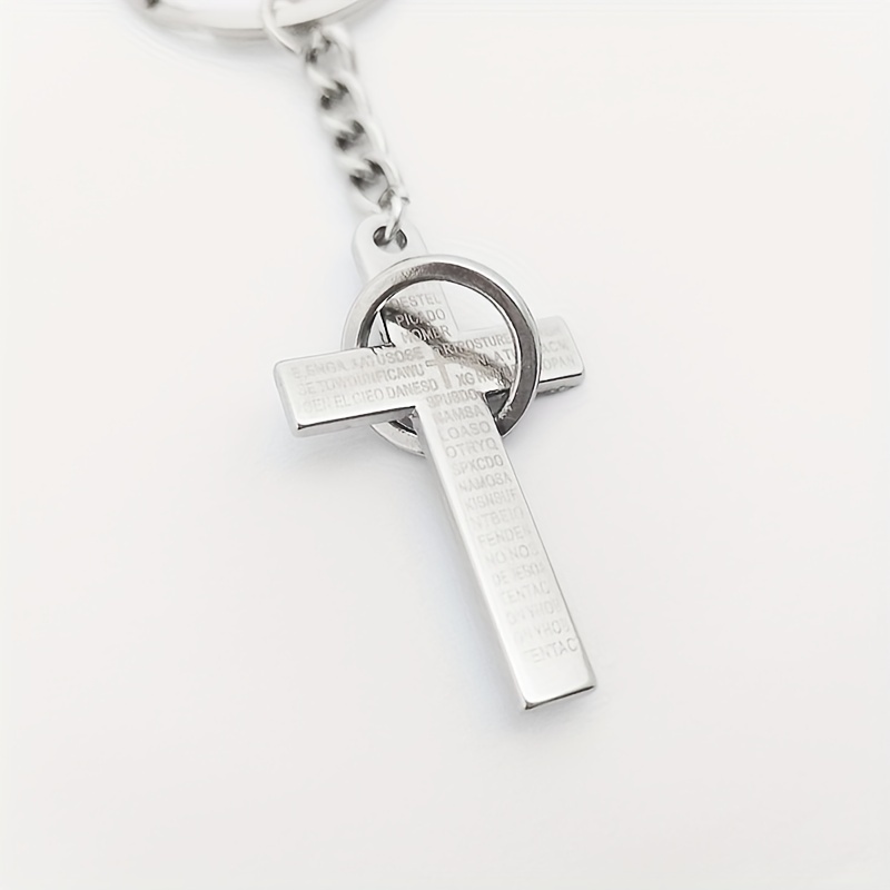 Creative Cross Keychain Alloy Key Chain Bag Purse Backpack Pendant
