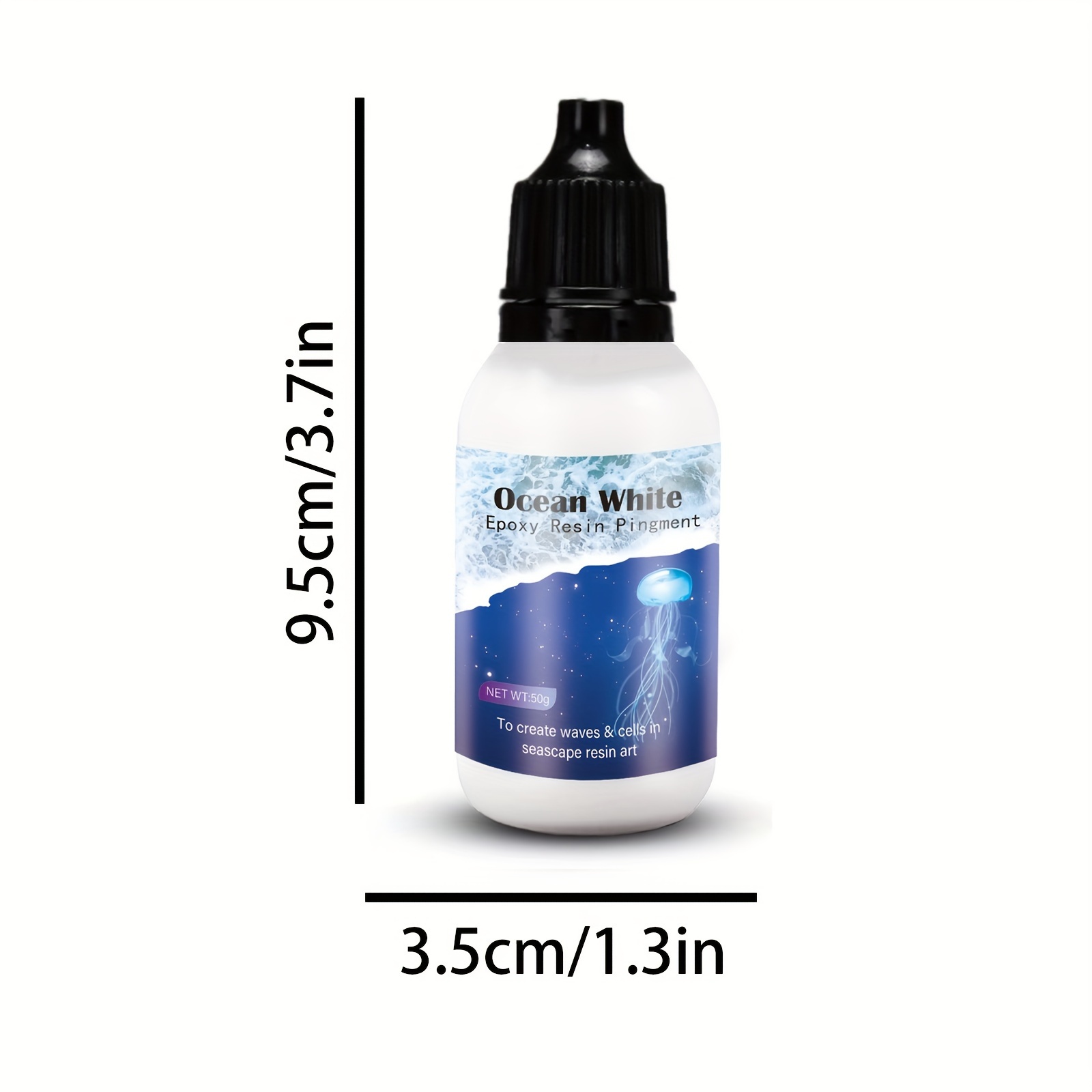 LET'S RESIN Pigmento de resina epoxi blanco océano 5.89 oz/5.89  onzas, pasta de pigmento de alta concentración para resina epoxi y resina  UV, pigmento opaco resistente a los rayos UV para