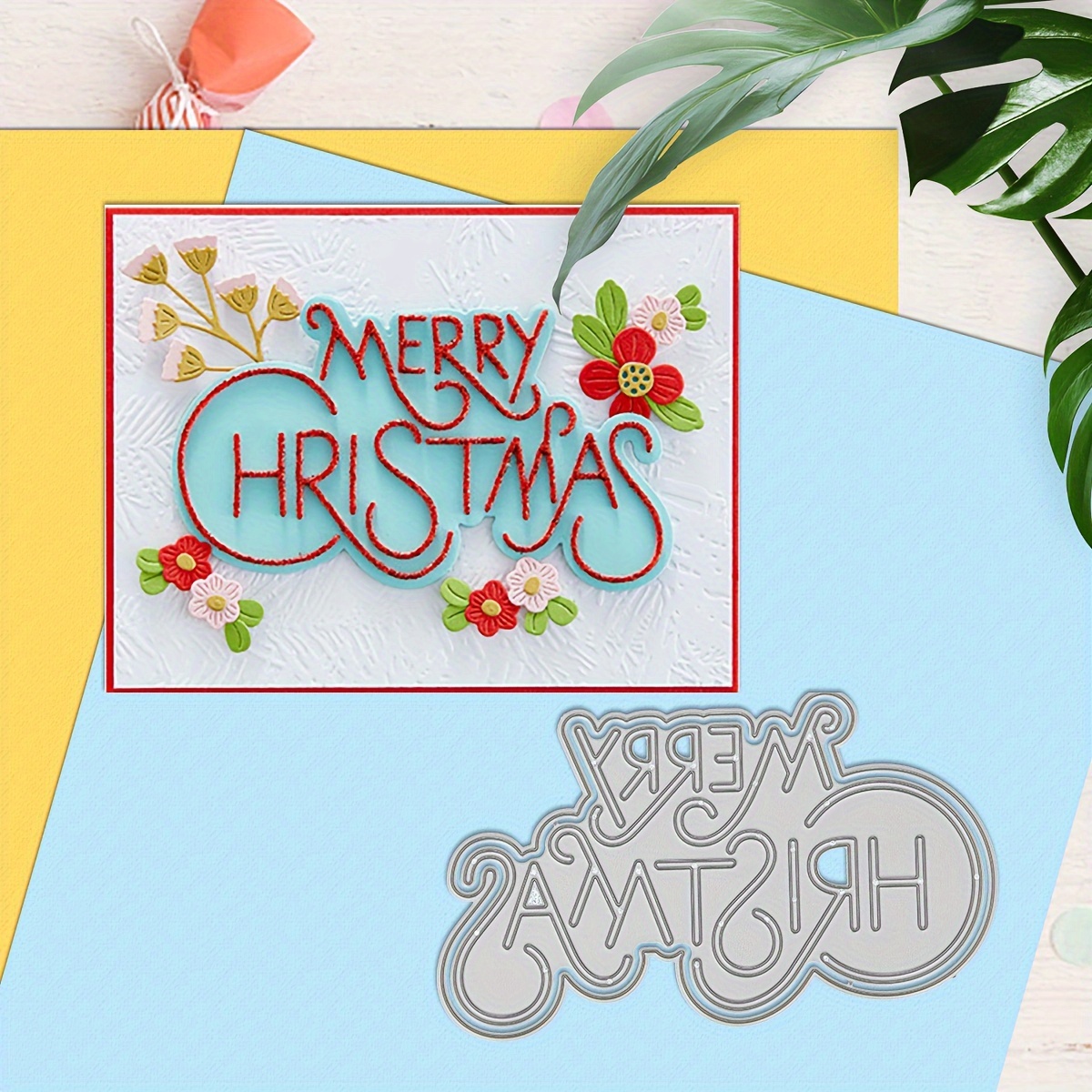 Car DIY Greeting Card Making Template Metal Cutting Die DIY Scrapbooking  Embossing Stencil Album Decorations Die Cut DIY Holiday Card Making Tools  Han