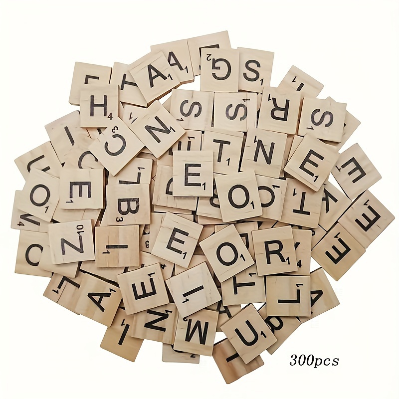 Wood Letter Tiles Scrabble Letters Crafts Diy Wood Gift - Temu