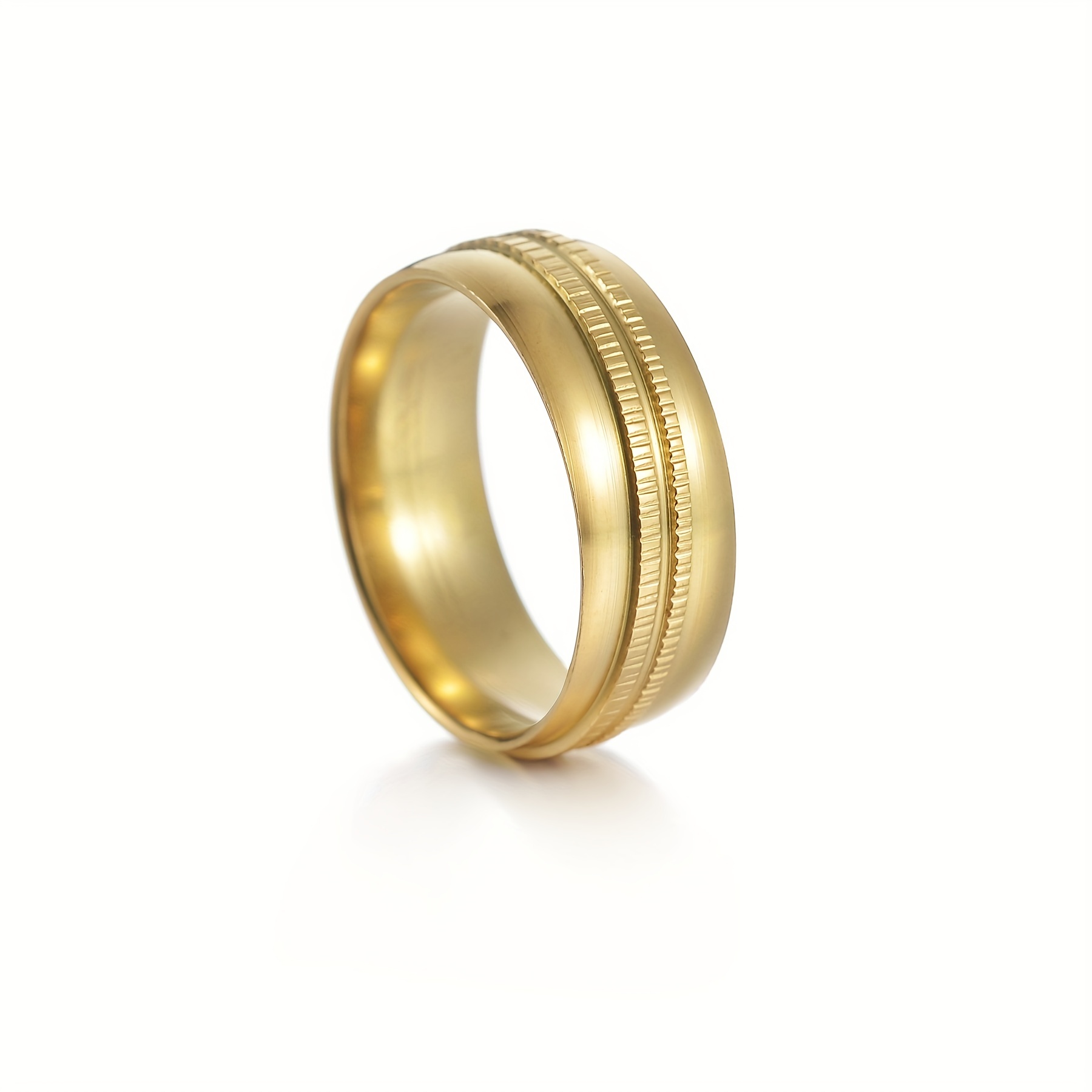 Stainless Steel Men's Ring Tire Shape Birthday