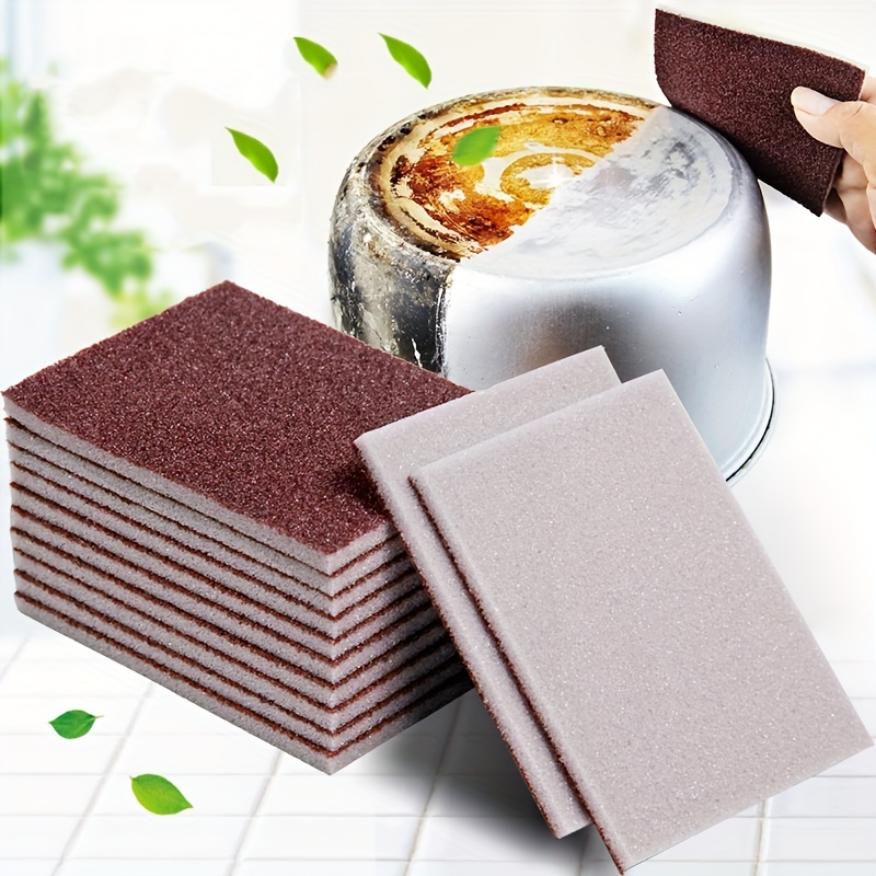 6pcs Carborundum Remover Sponge for Rust Stains Cleaning Brush