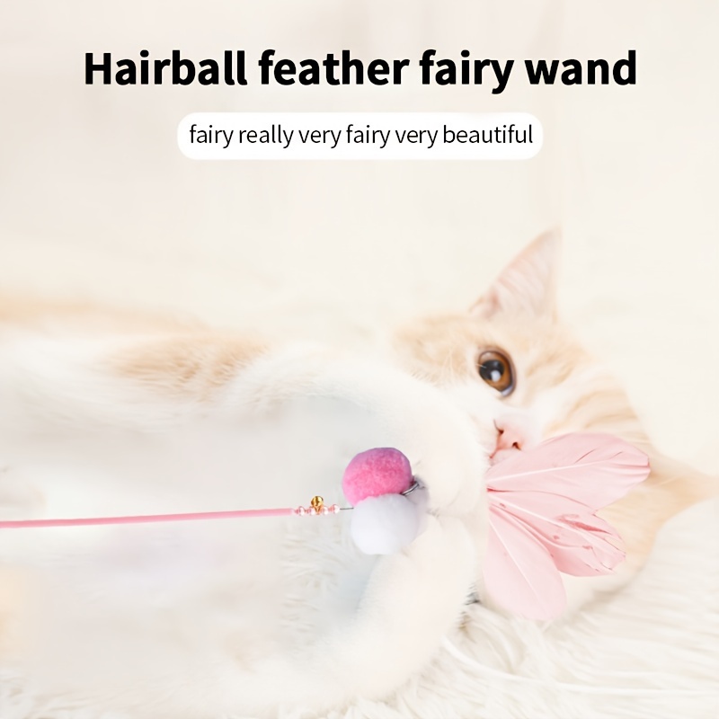 Cat Feather Toy Simulation Bird Portable Cat Feather Chasing Toy