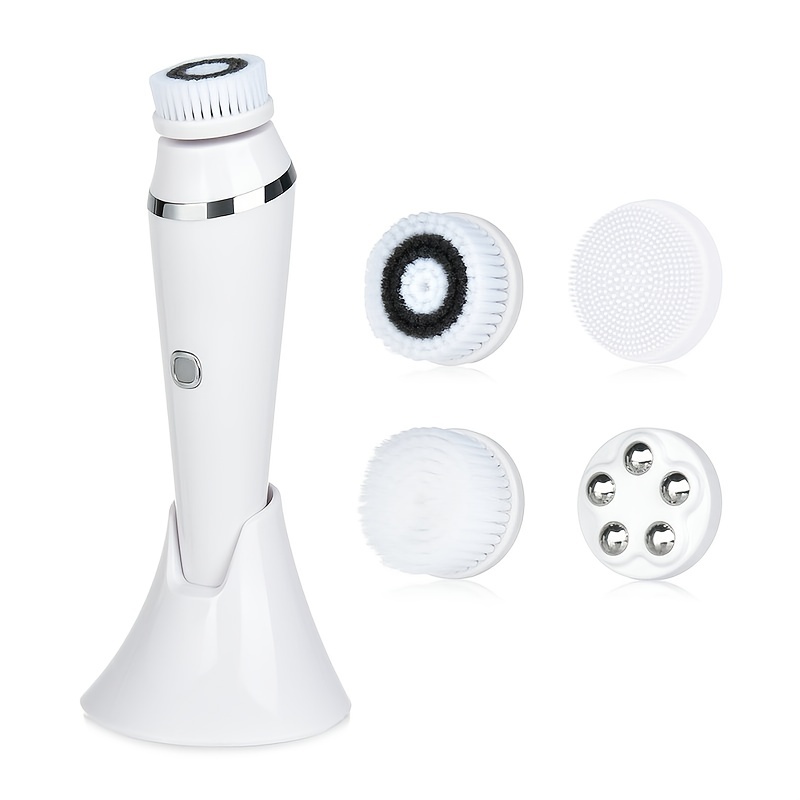 Cepillo limpieza facial UNIDEN blanco incluye 3 cepillos con estuche AP007  – Electroamigo