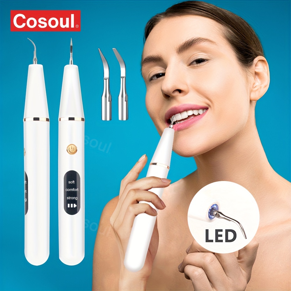 Détartreur électrique Portable cure-dents nettoyeur de dents à ultrasons détartreur dentaire à LED