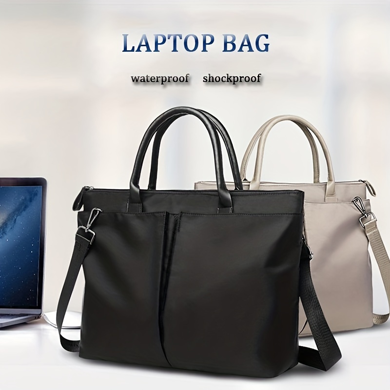  Laptop Bag for Women 15.6 Inch Waterproof Computer Teacher Work  Briefcase Large Capacity Leather Handbag Office Business Shoulder Bag 2PCs  Set Black Crocodile Pattern : Electronics