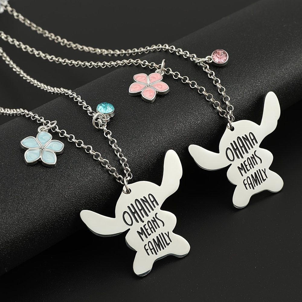 Anime Stitch Charm Bracelet Jewelry - Ohana Means Family Anime