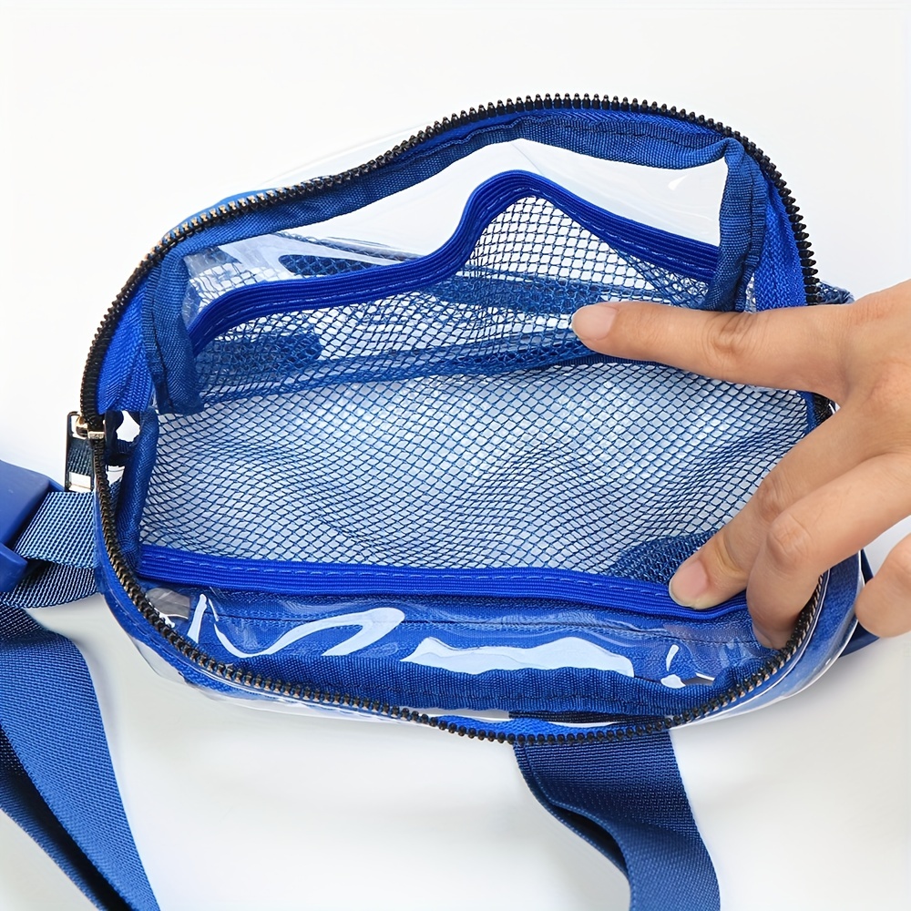 Blue Clear Belt Bag