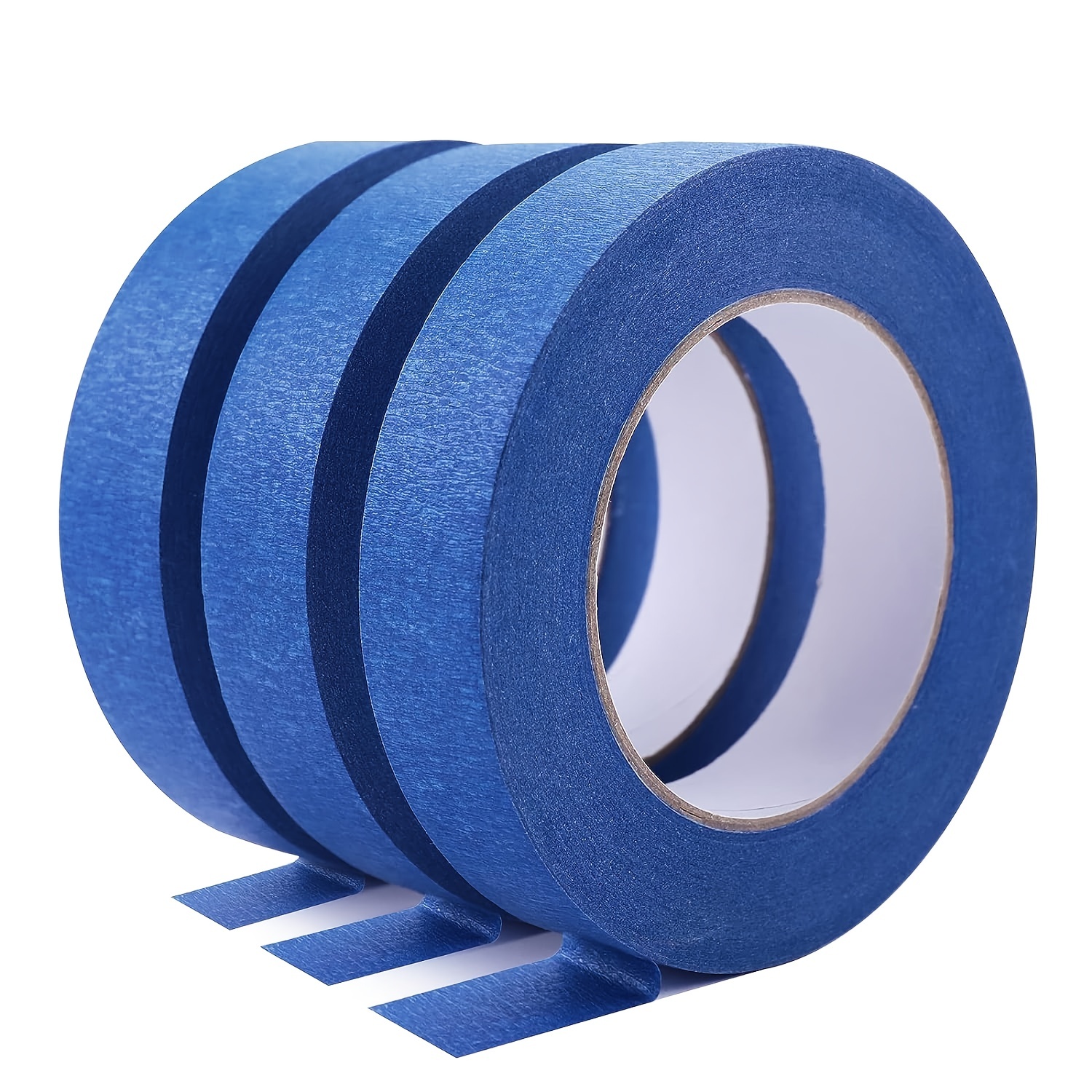 3 Rolls Premium Blue Painter Tape, Paint Tape, Masking Tape, For Diy Craft  And Art, With