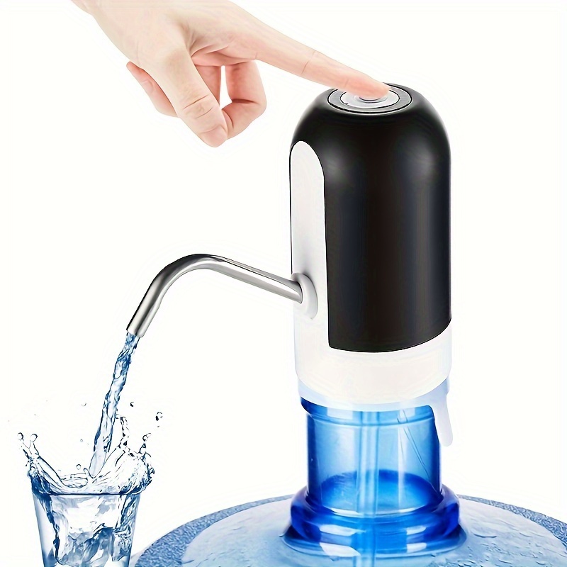 1pc noir Pompe à Bouteille d'eau,Distributeur d'eau en Bouteille,USB  Portable Pompe Bouteille