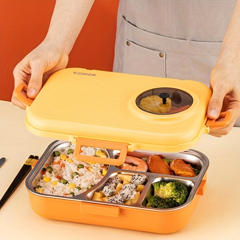 Reusable 3-Compartment Food Containers & Bento Lunch Boxes for