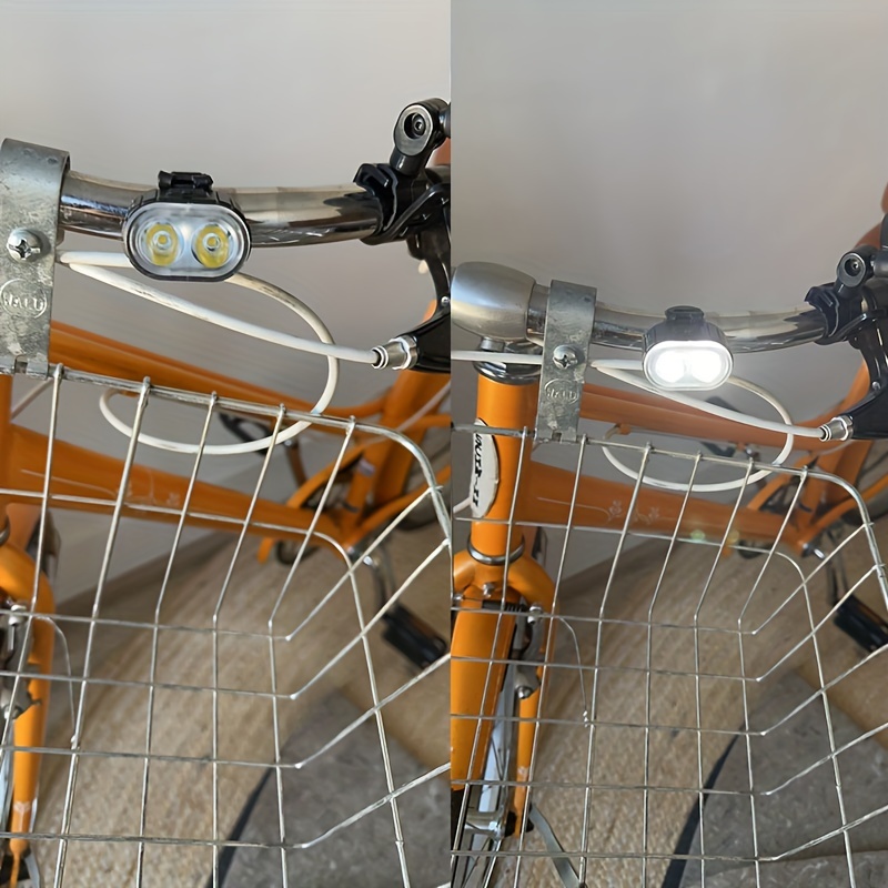 Juego de luces para bicicleta, luz delantera y trasera de 4 pulgadas YSANAM  Juego de lámparas de bicicleta