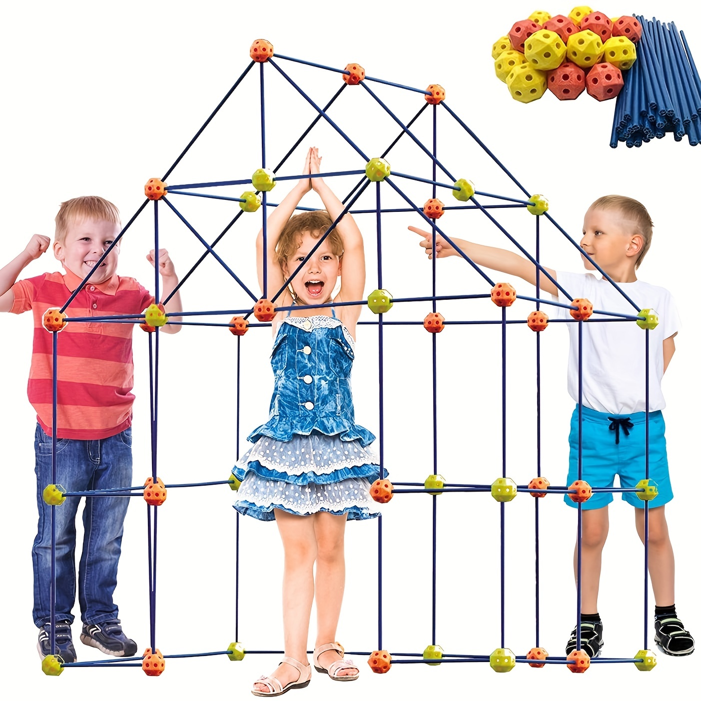 175 pièces Stem Toys Kit Jouet de construction pour enfants Building Blocks  Learning Set pour l'âge 4 5 6 7 8 9 10 ans garçon fille Meilleur jouet pour  enfants Jeu créatif amusant A