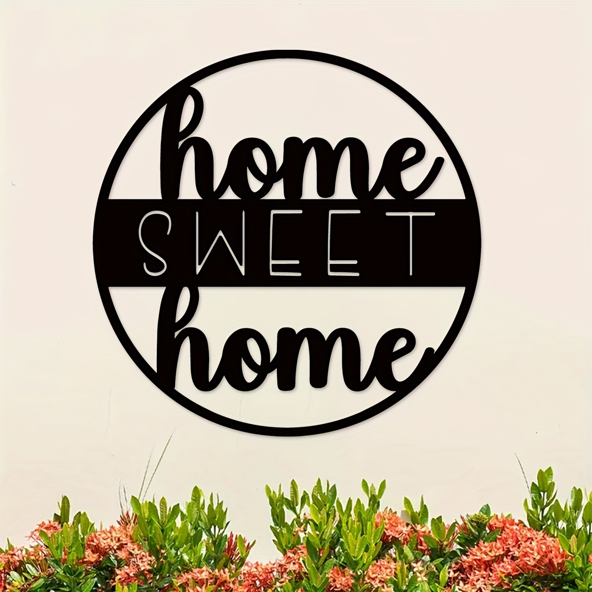 Metal "home Sweet Home" Sign Sign Metal Front Door Temu