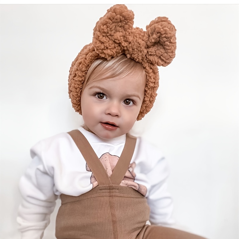 10pcs bande de cheveux de bébé bowknot simple élastique bandeau infantile  bandeau enfant en bas âge Hairwrap pour bébé fille 