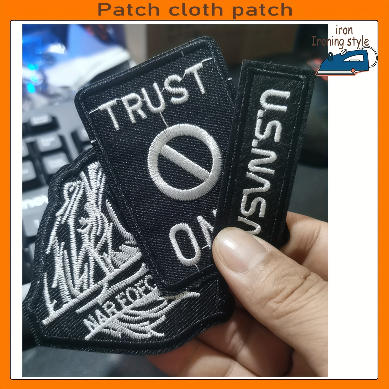 Buy 7 Styles DARK Cool Embroidery Patch Iron On Patches For