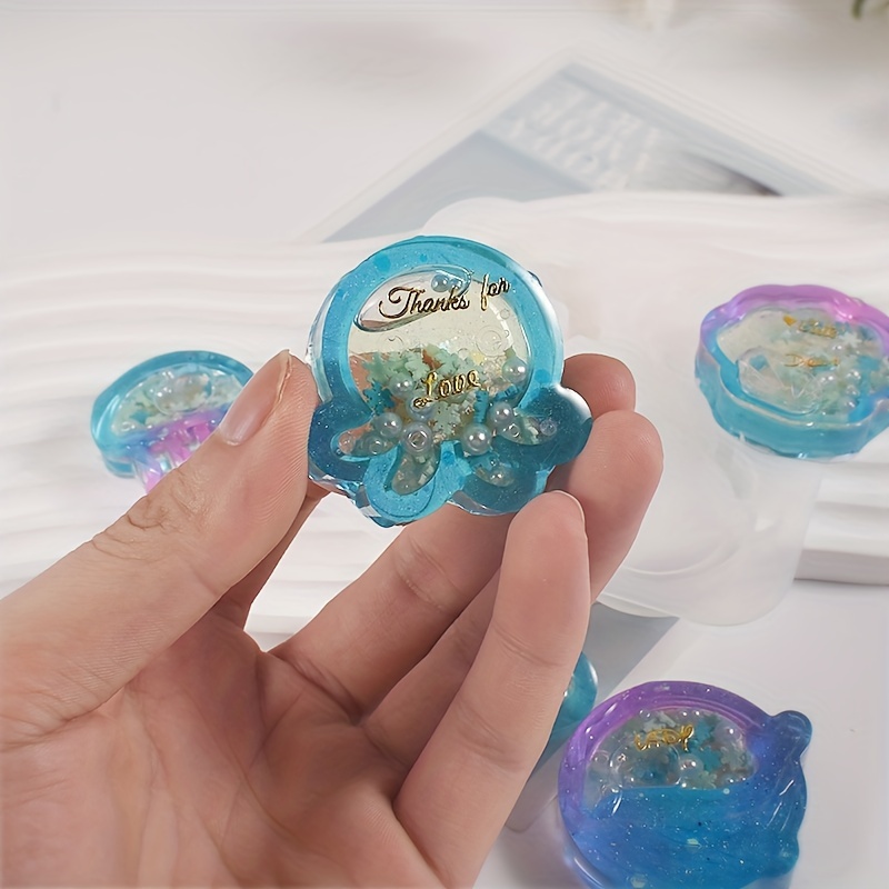 Jellyfish Shape Resin Earring Molds Crystal Epoxy - Temu