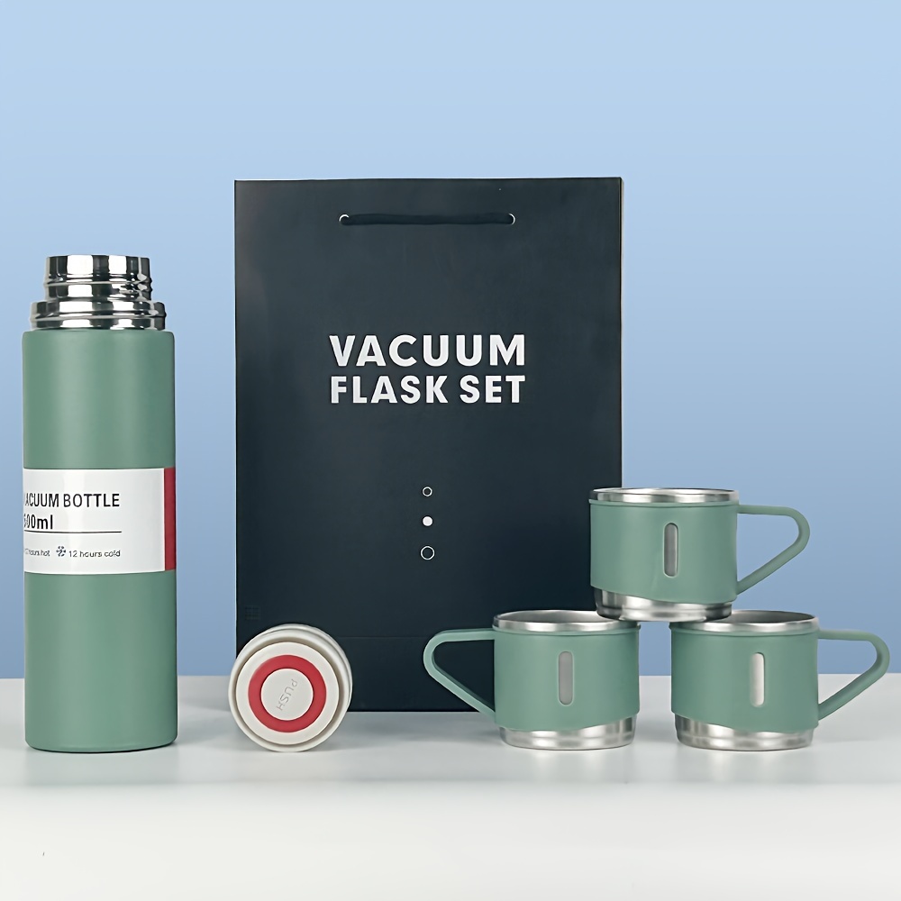 Vacuum Flask Set Metal Vacuum Cup Stainless Steel Vacuum - Temu