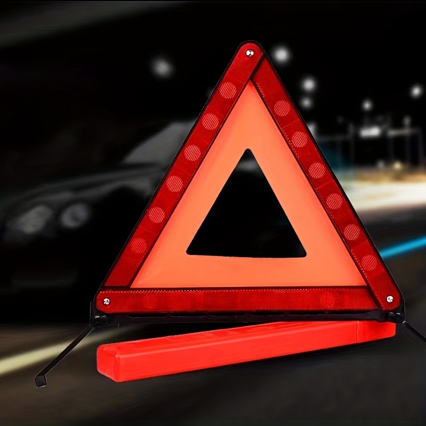 Rotes Reflektierendes Sicherheitsgefahr Auto Notfall Pannendreieck Zeichen  - Auto - Temu