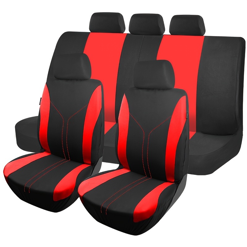 Car Seat Covers Set For Women Airbag Compatible Universal , Truck, Suv Seat Cushion Protector Auto Additions 9pcs Front And Rear Seat Covers