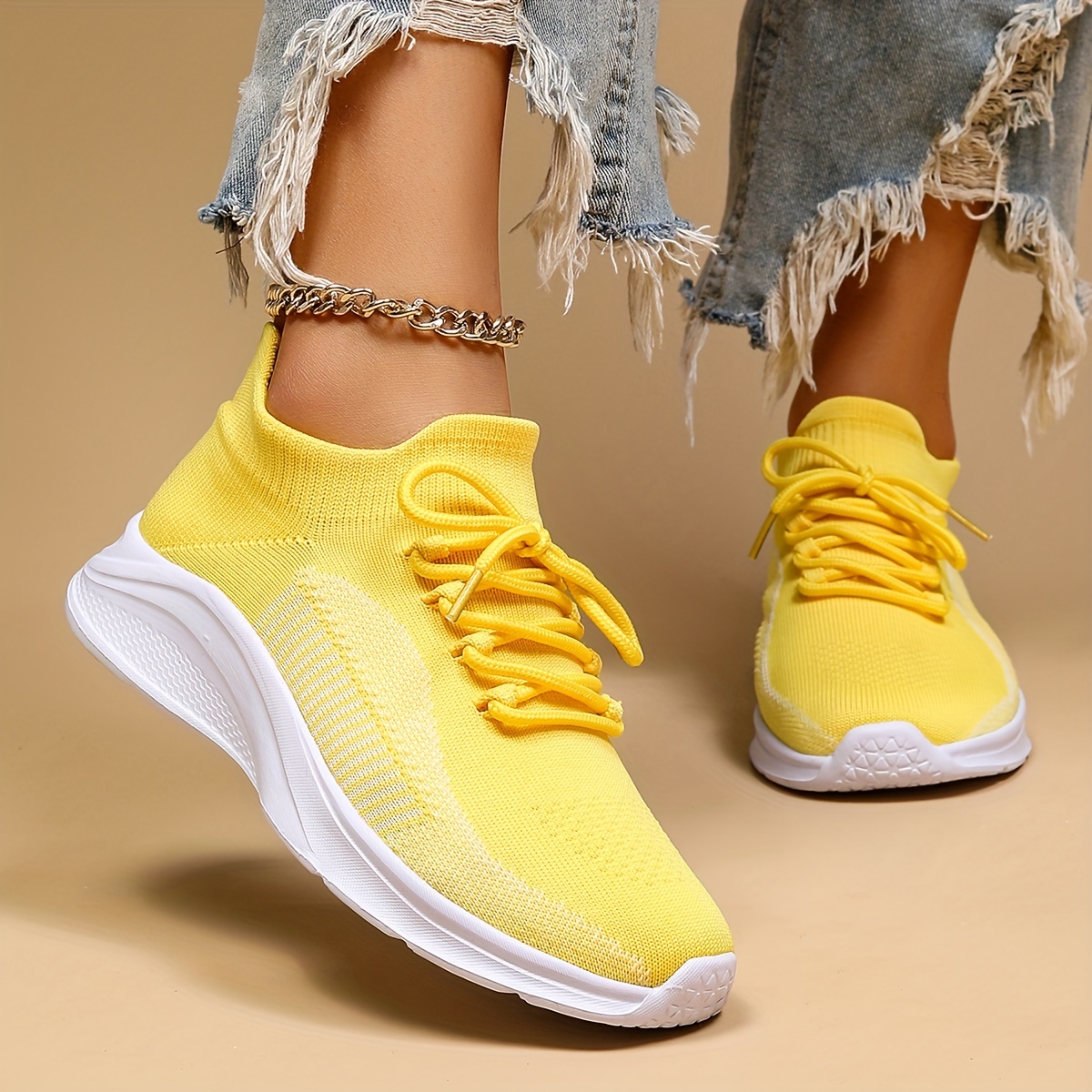 Yellow tennis cheap shoes womens