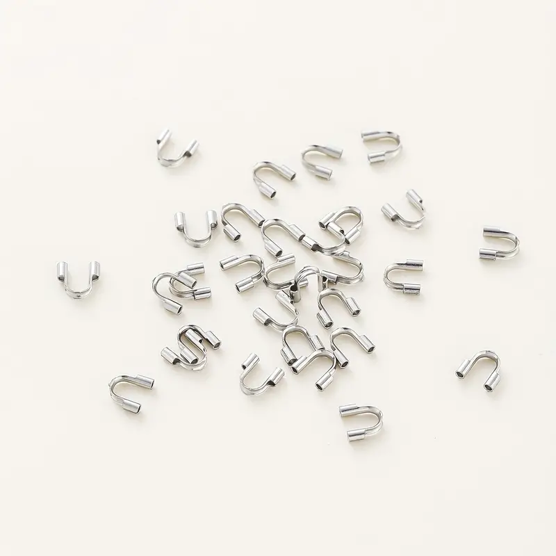 Stainless Steel Wire Protectors Wire Guard Wire Guardian Protectors Loops U  Shape Clasps Connector For Diy Jewelry Making Supplies - Temu United Arab  Emirates