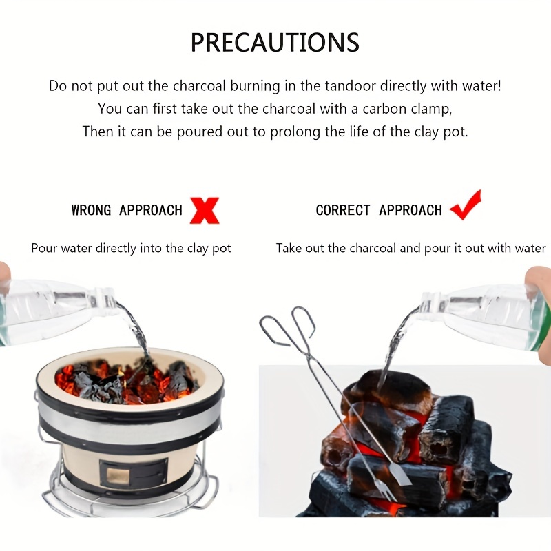 Charcoal Grill Japanese Cast Iron Grill Portable Charcoal - Temu