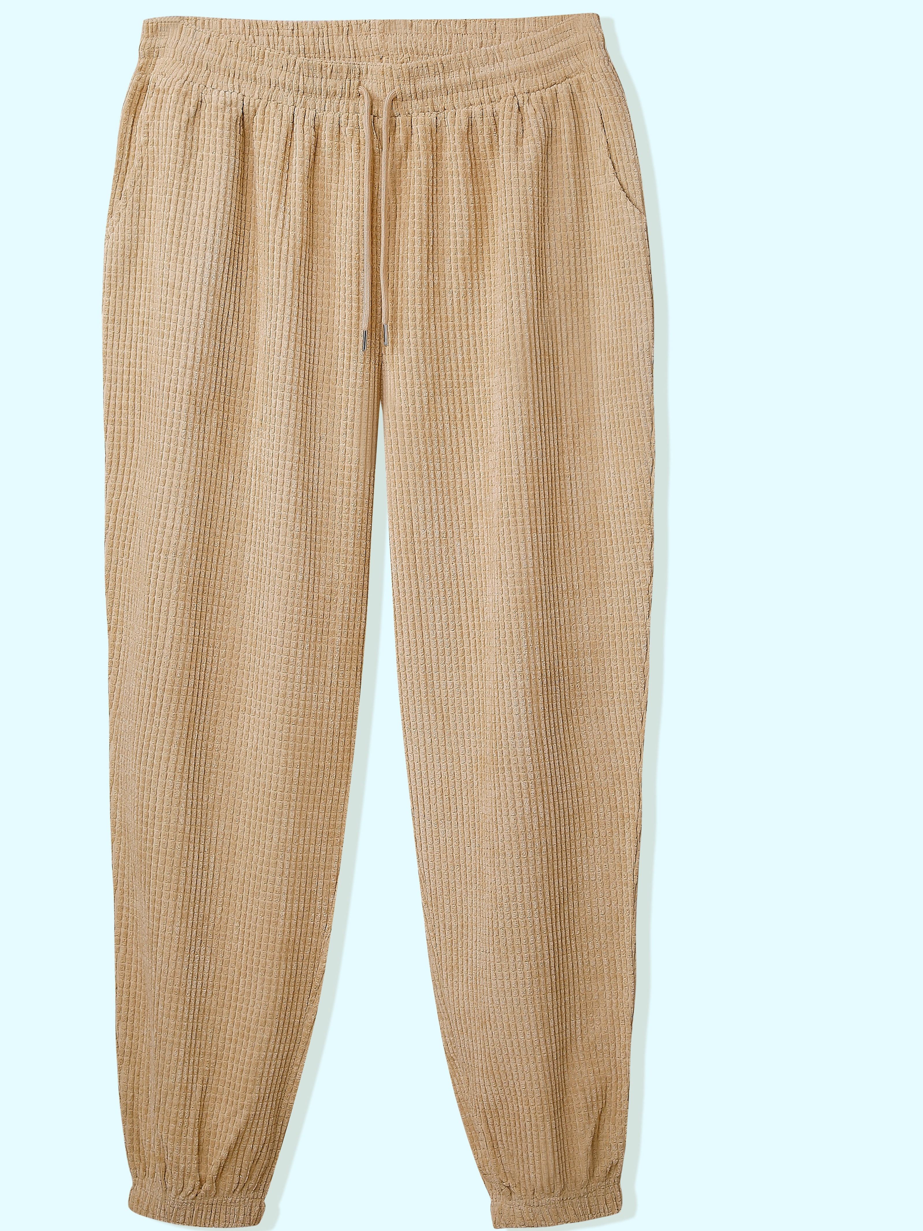 Men's Classic Corduroy Cinch Casual Pants Drawstring Causal - Temu