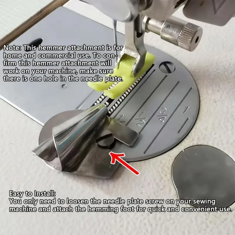 Wide Rolled Hem Pressure Foot Sewing Machine Presser Foot - Temu