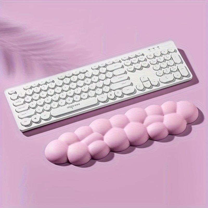 MAMBASNAKE Ensemble clavier et souris avec repose-poignet Cloud avec  sous-verre, coussin de soutien ergonomique en mousse à mémoire de forme  avec base