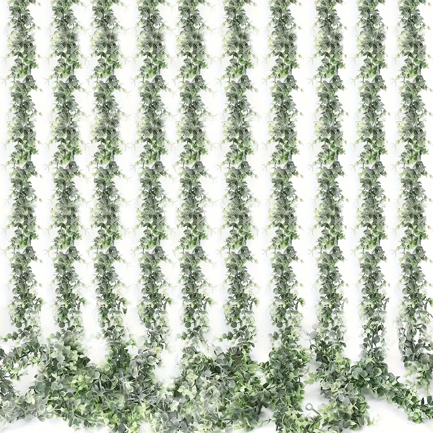 

1pc Dearhouse Faux Eucalyptus Garland: Add A Touch Of Greenery To Your Wedding Backdrop Or Wall Decor