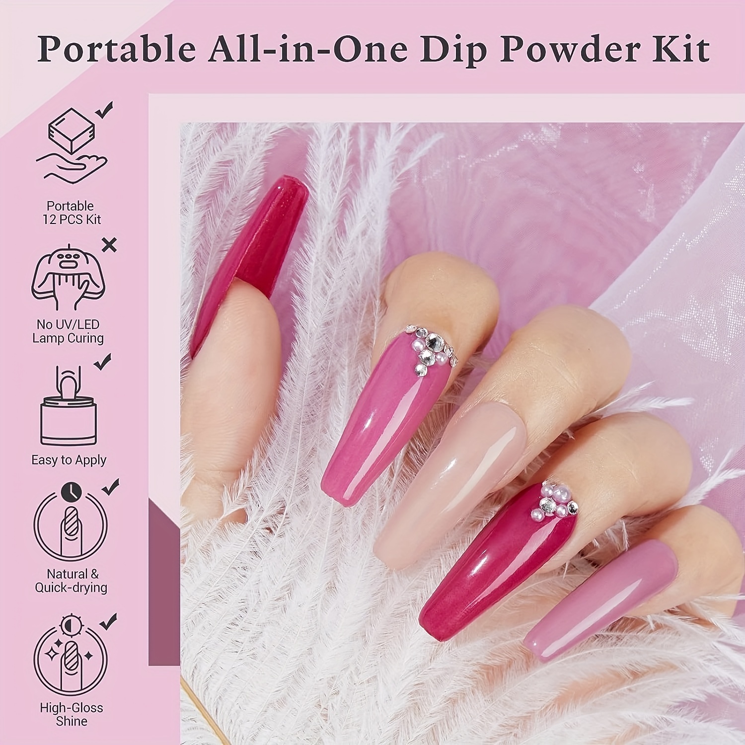 french nail dip container portable dipping