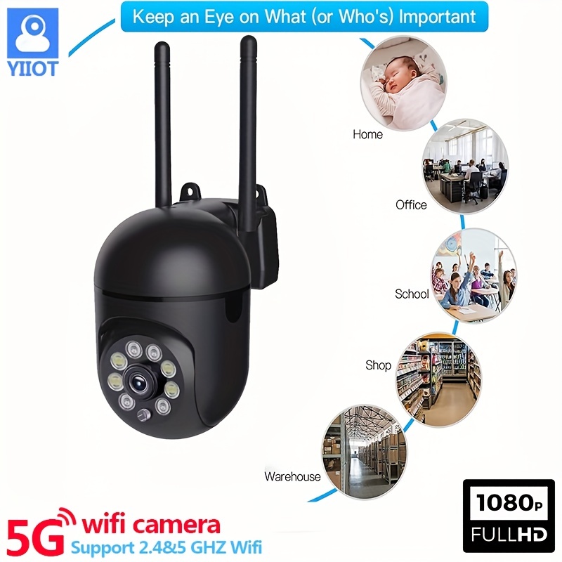 Cámara WiFi HD 1080P, cámara de seguridad interior A3, grabadora de video  de punto de acceso AP autónomo con aplicación de teléfono, audio de 2 vías