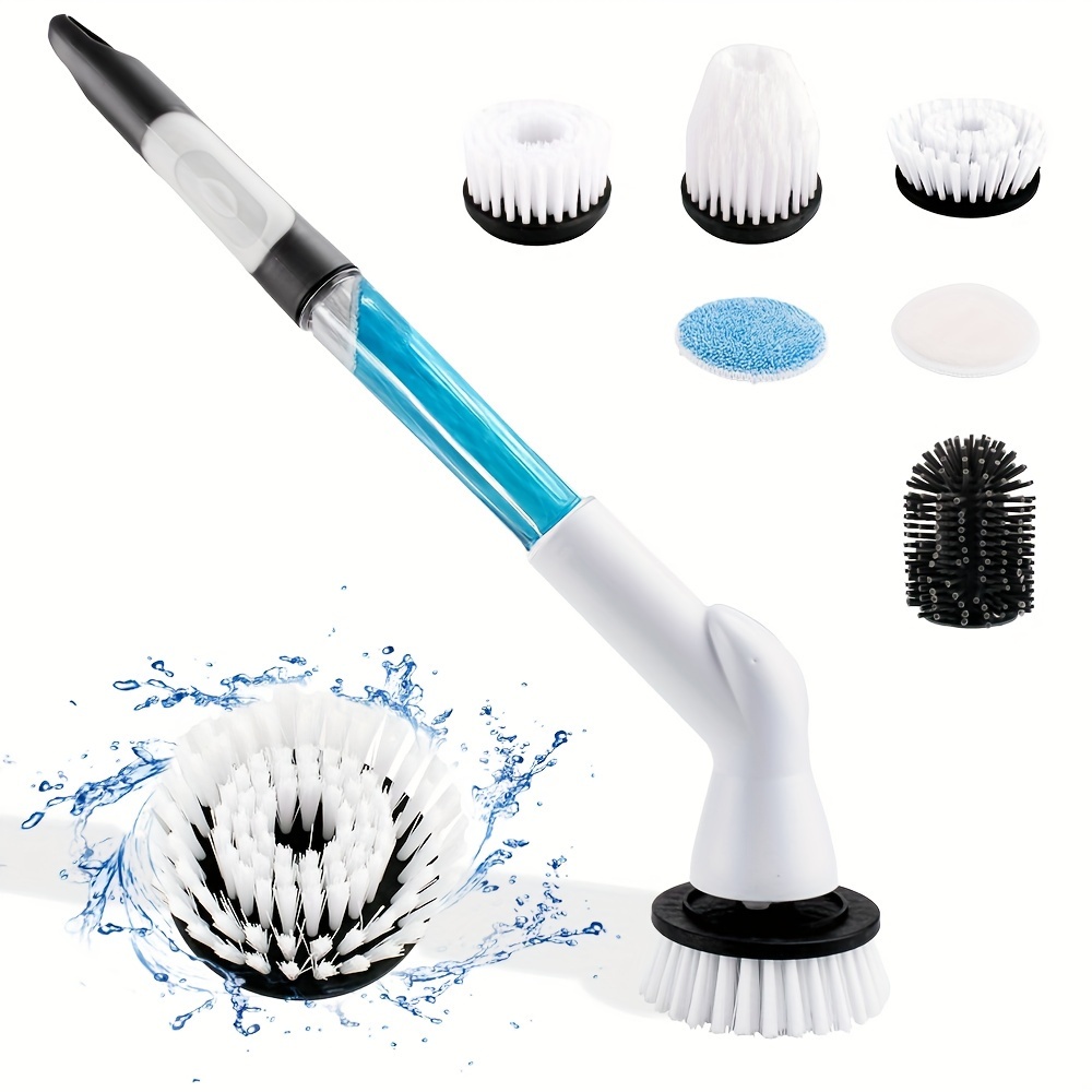Electric Spin Scrubber With 3/6/9 Replaceable Brush Head - Temu