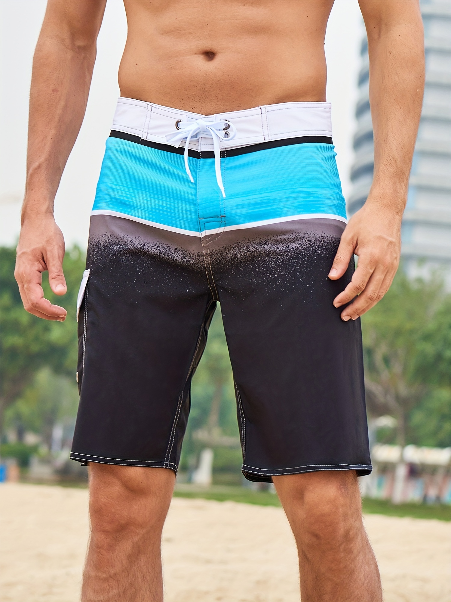 Pantalones Cortos De Natación Para Hombre Ropa De Playa 3D Bañador  Deportivo Men
