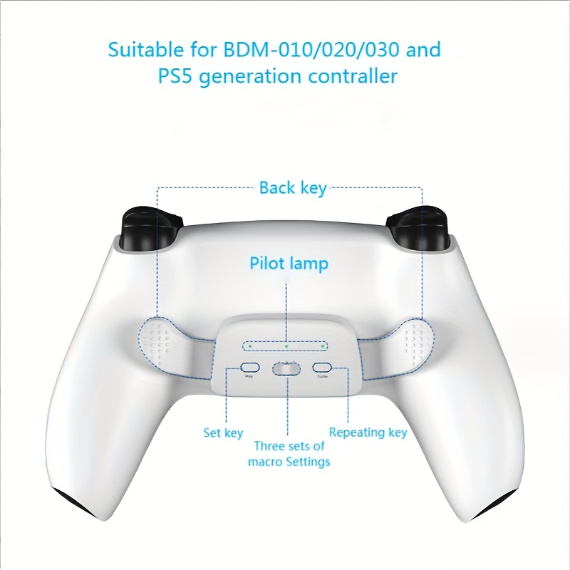 Ps5 Freesyncps5 Controller Back Button Attachment With Turbo & Macro  Functions