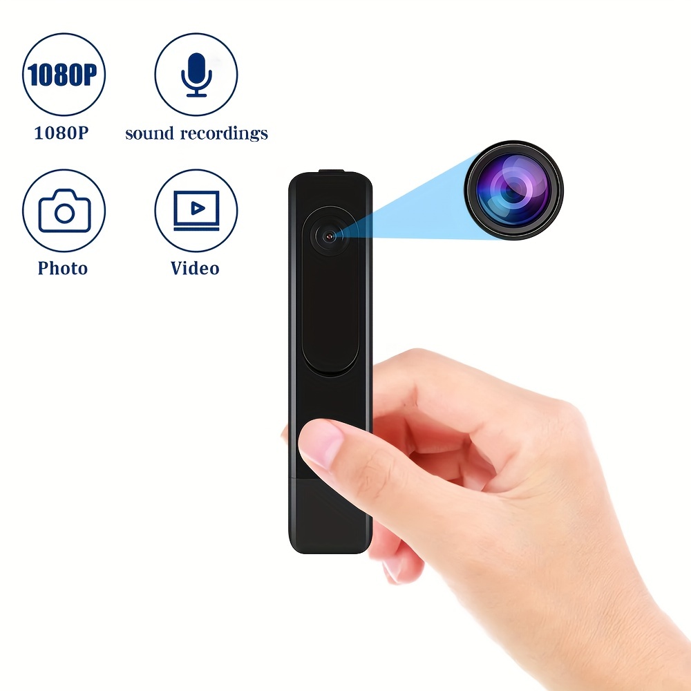 1080p Mini Camera With Audio Video Portable Indoor Security - Temu