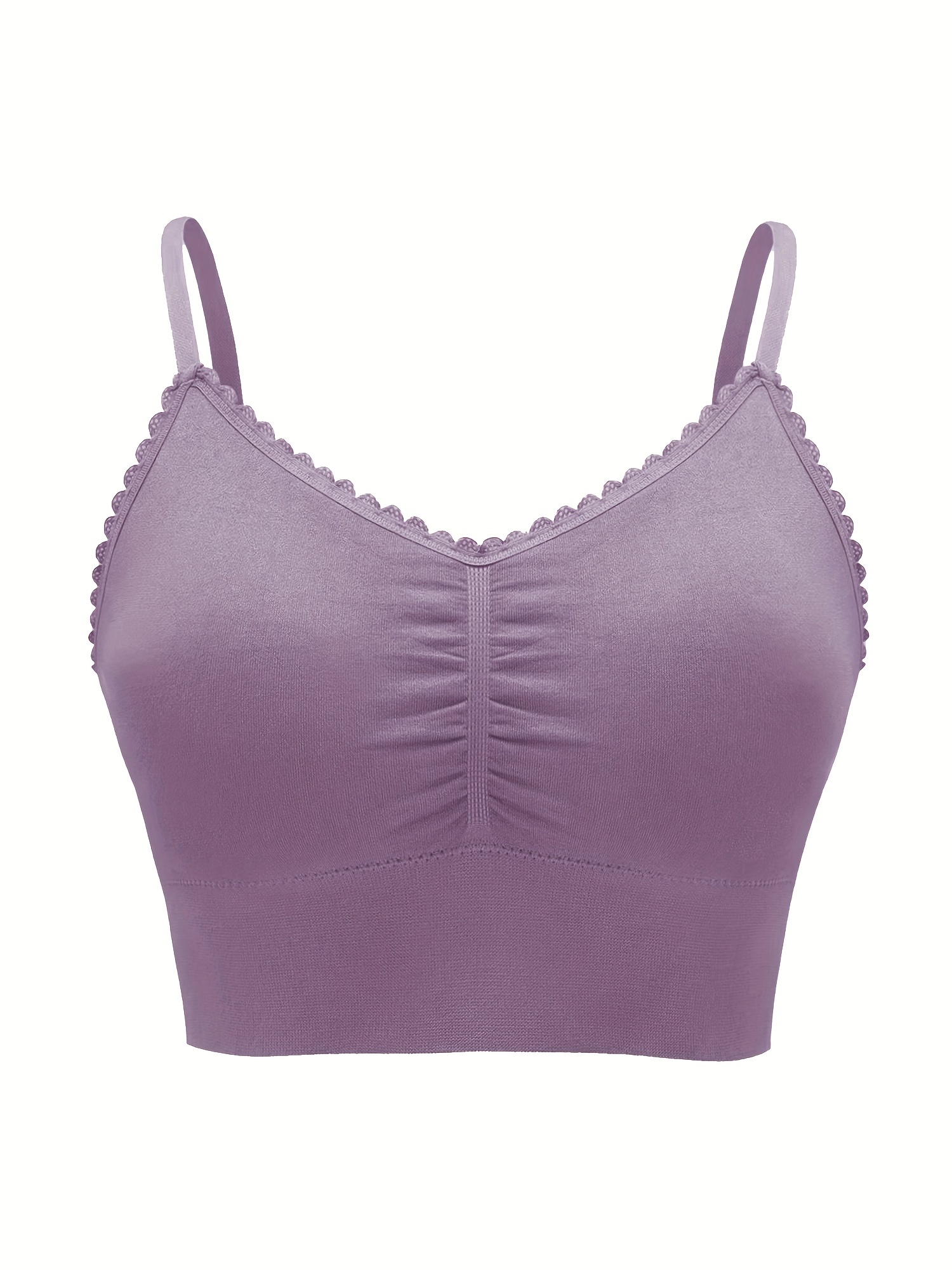 Women Plus Size Comfortable Wireless Bra, Comfortable Bras, Seamless Wire  Free Everyday Bras, Soft Basic Bra (Color : Style A-Purple, Cup Size : 85B)  : : Clothing, Shoes & Accessories