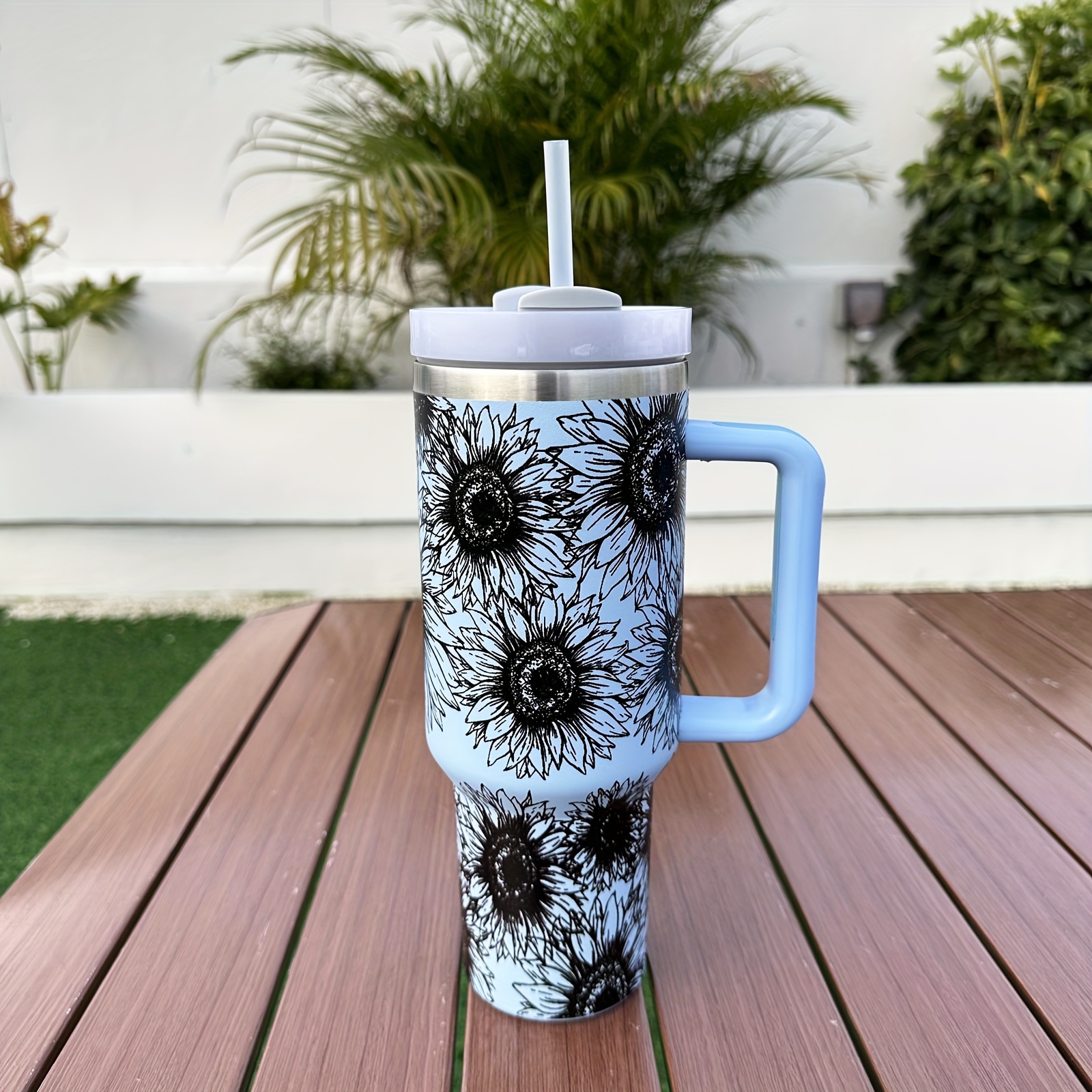 Sunflower Starbucks Tumbler Sunflower Water Bottle 